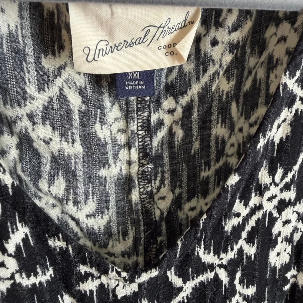 Universal Thread Patterned Flowy Mini Dress - Picture 3 of 6